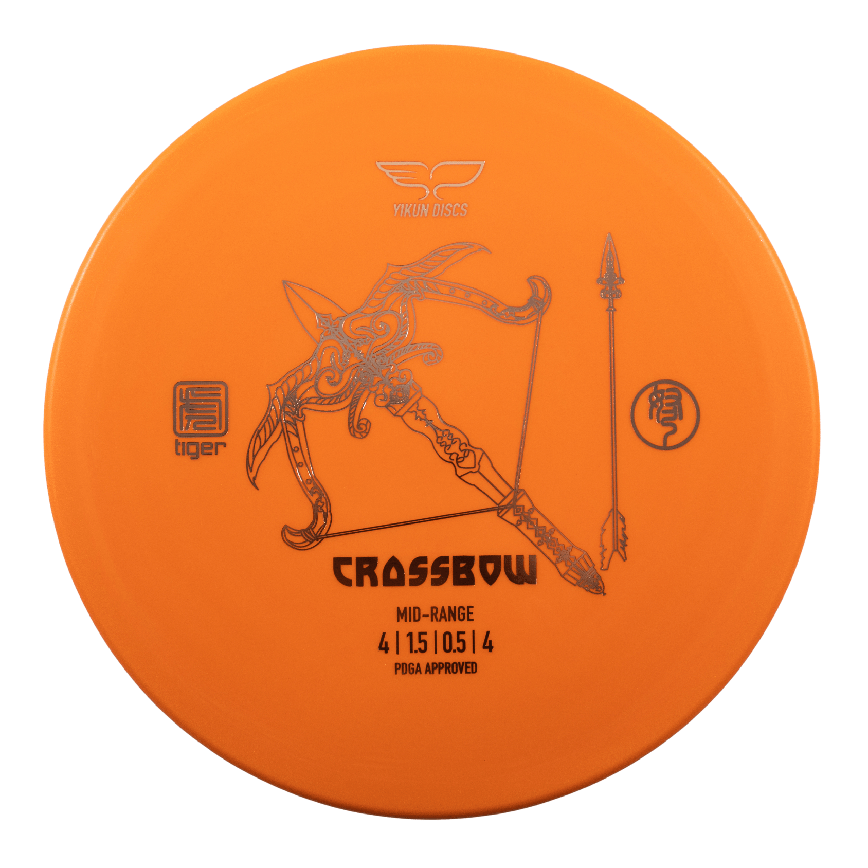 Orange Crossbow disc golf disc